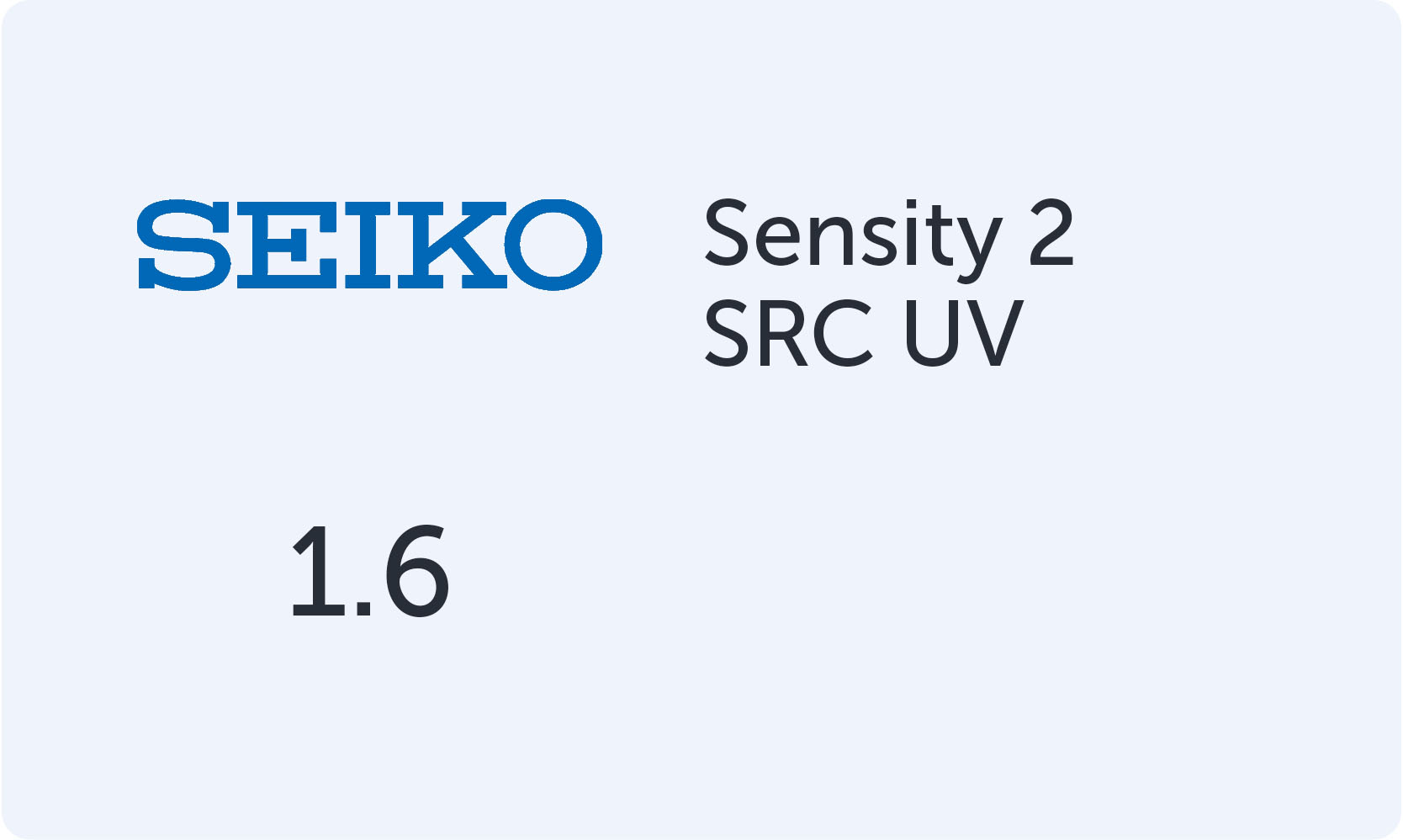 Линзы SEIKO 1.6 Sensity 2 SRC UV
