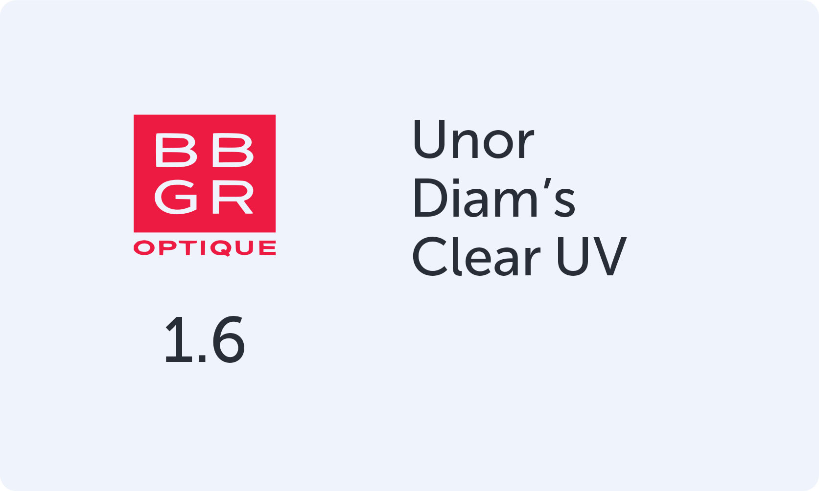 BBGR Unor 16 Diam's Clear UV