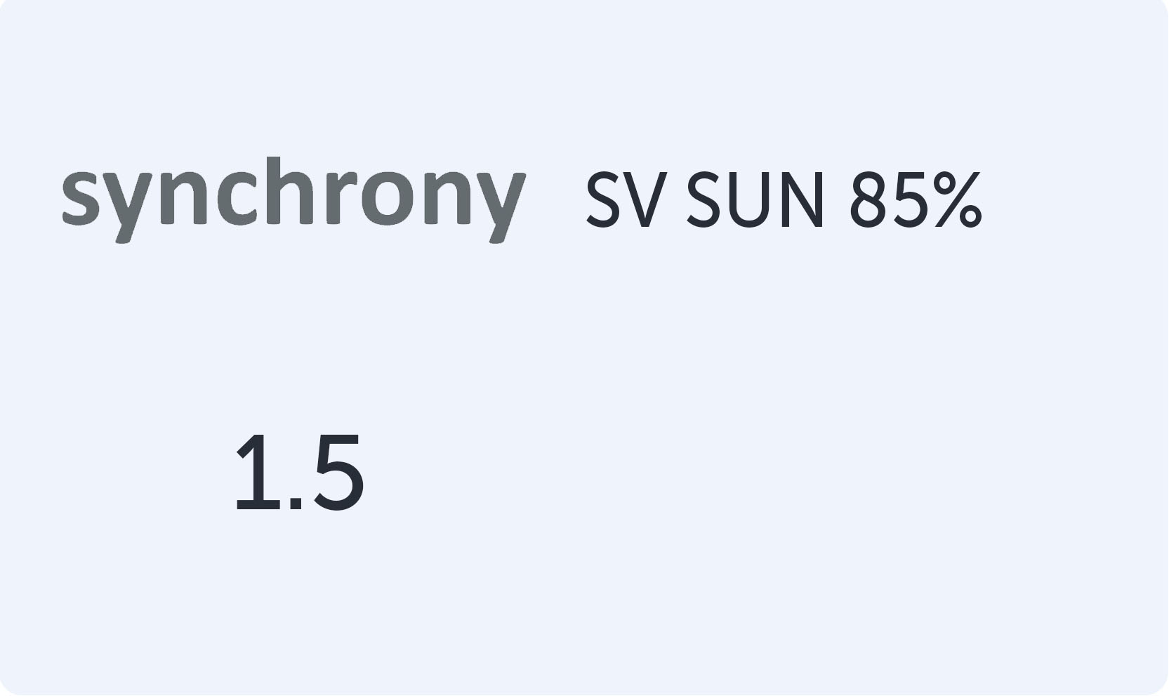 Synchrony Single Vision 1.5 SUN