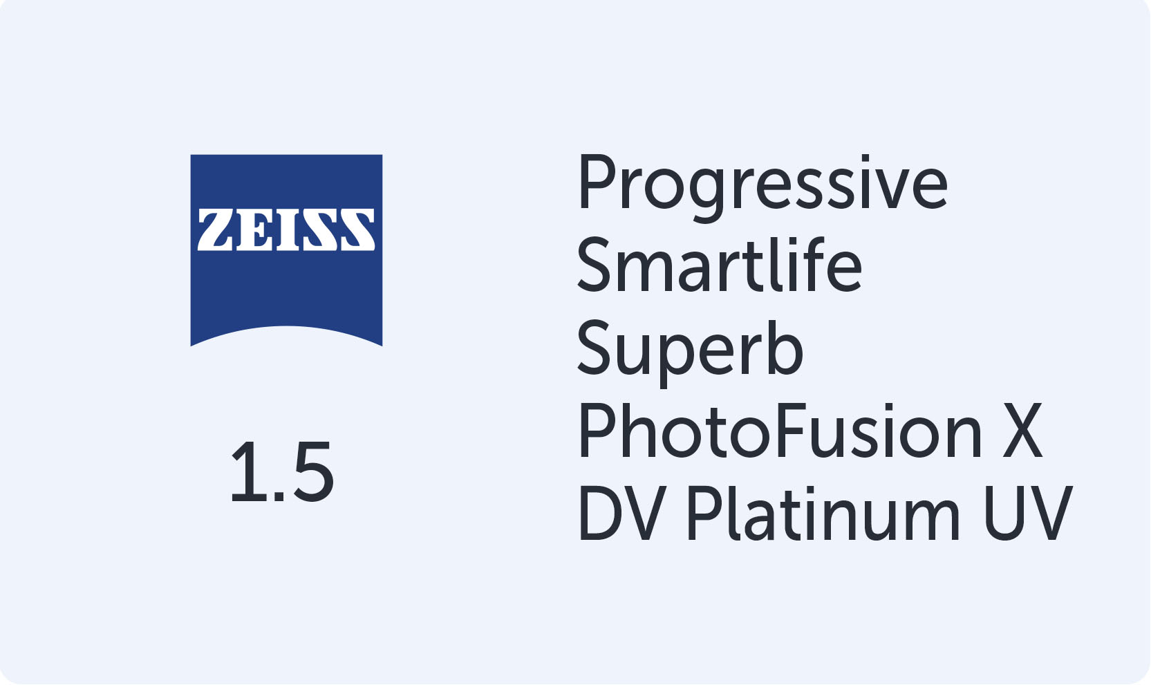 CZ Progressive SmartLife Superb 1.5 PhotoFusion X DVP UV