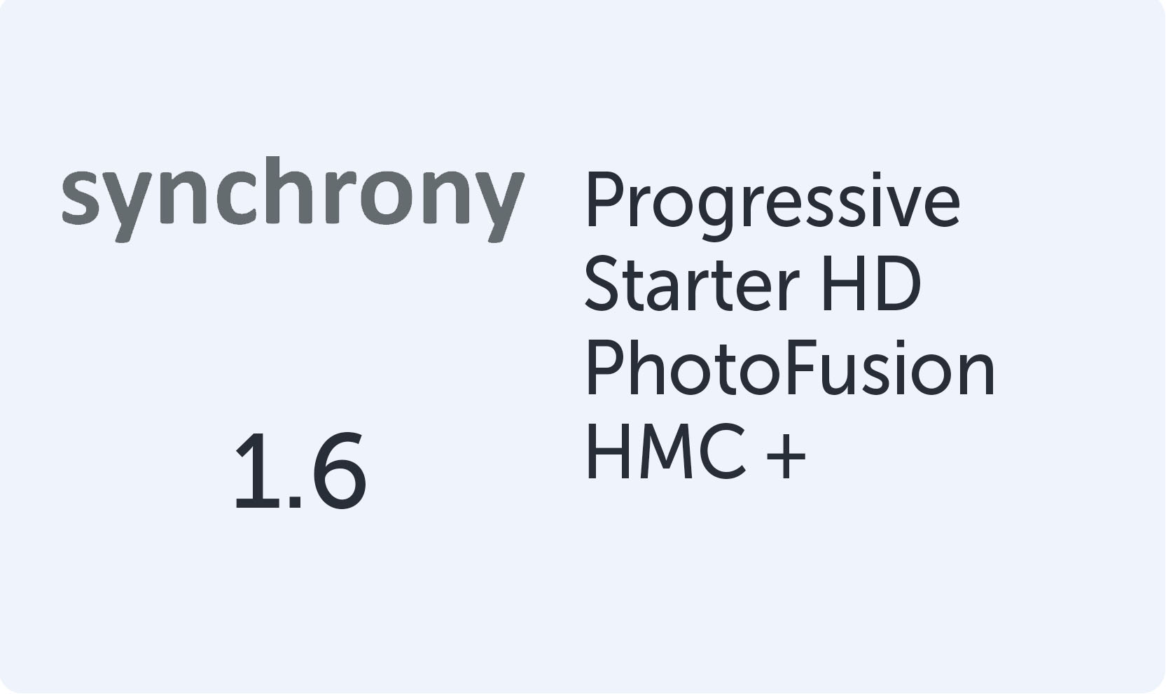 Synchrony Progressive Starter HD 1.6 PhotoFusion HMC+