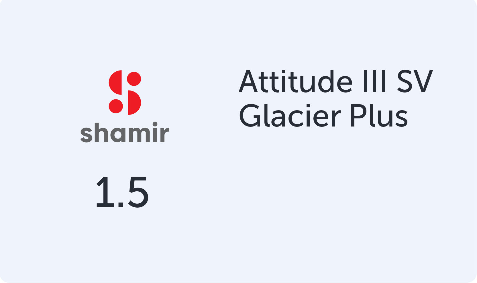 Shamir Smart Attitude 1.5 Glacier+ UV