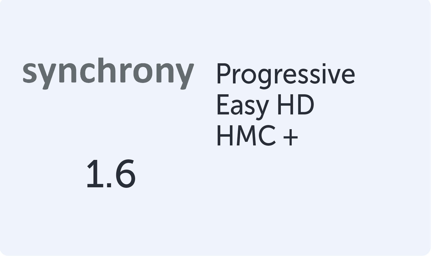 Synchrony Progressive Easy 1.6 HMC+