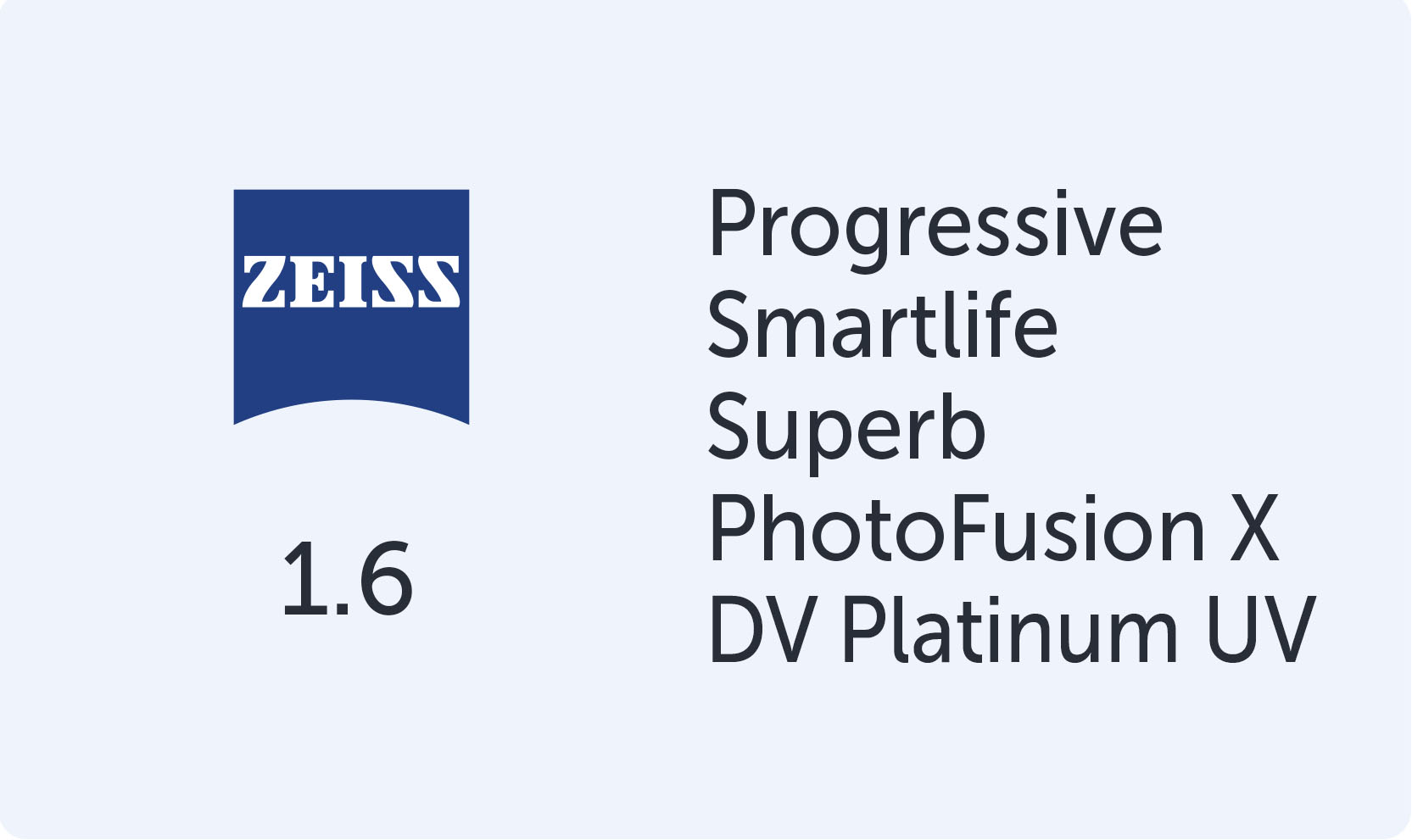 CZ Progressive SmartLife Superb 1.6 PhotoFusion X DVP UV