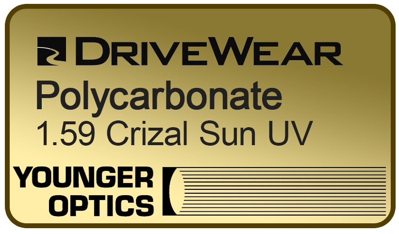 DriveWear Polycarbonate 1.59 Crizal Sun UV