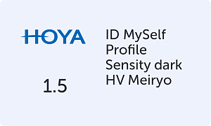 HOYA MySelf Profile 1.5 Sensity dark HV Meiryo