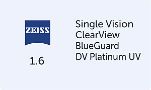 Carl Zeiss SV ClearView 1.6 BlueGuard DVP UV