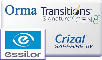 Essilor Orma 1.5 Transitions Gen-8 Crizal Sapphire UV 