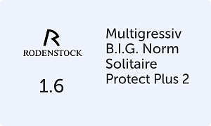 Rodenstock Multigressiv B.I.G. Norm 1.6 Solitaire Protect Plus 2 прогрессивные