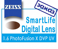 Carl Zeiss Digital Lens SmartLife 1.6 PhotoFusion X DV Platinum UV