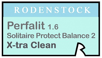 Rodenstock Perfalit 1.6 Solitaire Protect Balance 2 X-tra Clean
