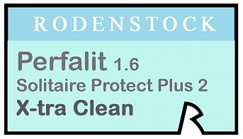 Rodenstock Perfalit 1.6 Solitaire Protect Plus 2 X-tra Clean