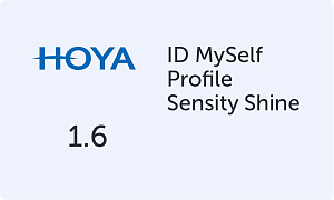 HOYA MySelf Profile 1.6 Sensity Shine