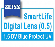 Carl Zeiss Digital Lens SmartLife (0.5) 1.6 DV Blue Protect UV