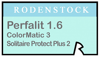 Rodenstock Perfalit ColorMatic 3 1.6 Solitaire Protect Plus 2