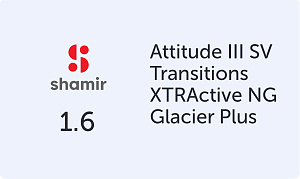 Shamir Smart Attitude 1.6 Transitions XTRActive NG Glacier+ UV