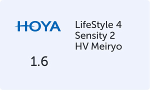 HOYA LifeStyle 4 1.6 Sensity 2 HV Meiryo