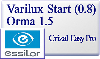 Essilor Varilux Start Orma 1.5 080 Crizal Easy Pro