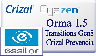 Essilor Crizal EyeZen Orma 1.5 Transitions Gen8 Crizal Prevencia