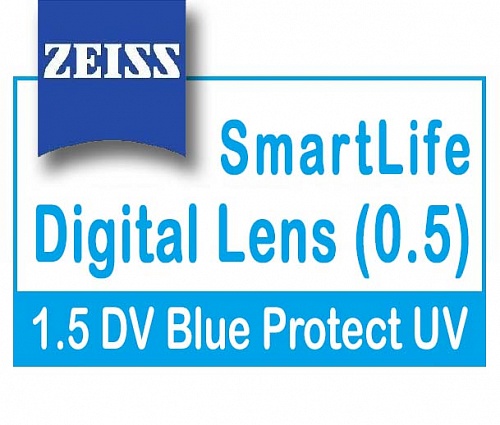 Carl Zeiss Digital Lens SmartLife (0.5) 1.5 DV Blue Protect UV фото 1
