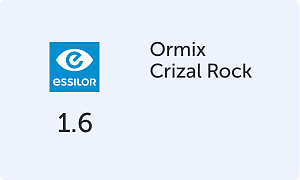 Essilor Ormix 1.6 Crizal Rock