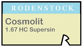 Rodenstock Cosmolit 1.67 HC Supersin