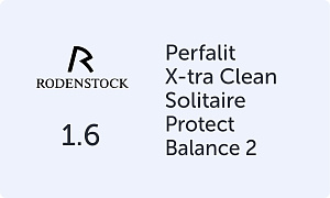 Rodenstock Perfalit 1.6 Solitaire Protect Balance 2 X-tra Clean