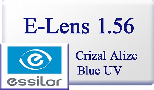 Essilor E-lens 1.56 Crizal Alize Blue UV фото 1