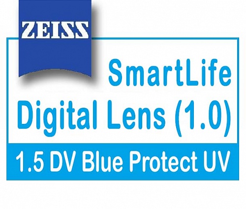 Carl Zeiss Digital Lens SmartLife (1.0) 1.5 DV Blue Protect UV фото 1