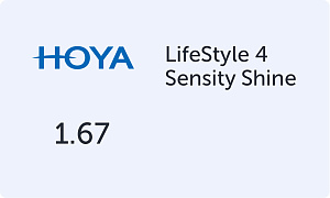 HOYA LifeStyle 4 1.67 Sensity Shine