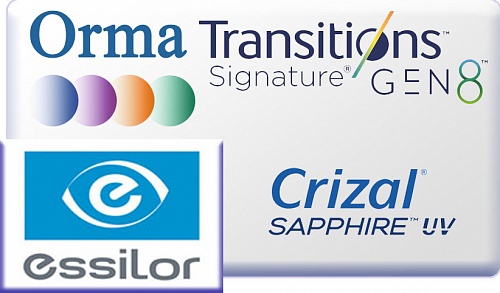 Essilor Orma 1.5 Transitions Gen8 Crizal Sapphire UV  фото 1