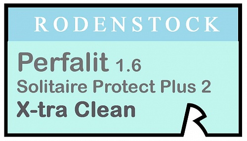 Rodenstock Perfalit 1.6 Solitaire Protect Plus 2 X-tra Clean фото 1