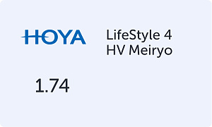 HOYA LifeStyle 4 1.74 HV Meiryo