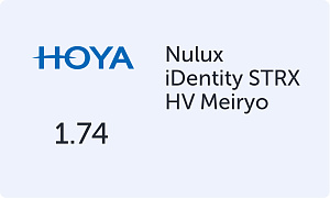 HOYA Nulux iDentity STRX 1.74 HV Meiryo