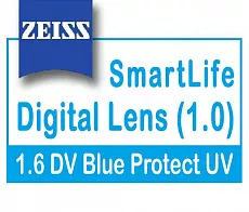Carl Zeiss Digital Lens SmartLife (1.0) 1.6 DV Blue Protect UV
