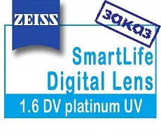 Carl Zeiss Digital Lens SmartLife 1.6 DV Platinum UV